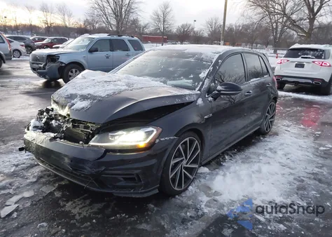 2018 Volkswagen Golf R 2.0T W/Dcc Navigation from USA, damaged, VIN WVWVF7AU7JW153570